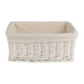 Lademand basic met voering - wit - 40x30x16 cm