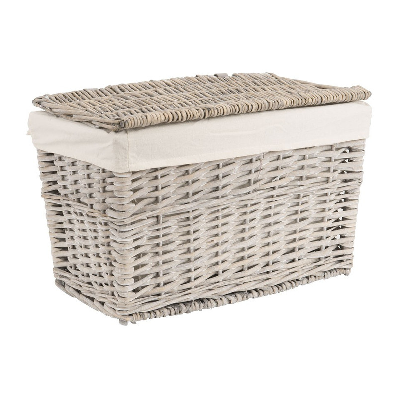 Wasmand basic - 44x25x27 cm - grijs