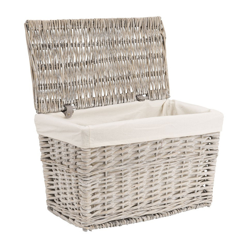 Wasmand basic - 44x25x27 cm - grijs