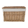 Wasmand met voering - 44x25x27 cm - lichtbruin