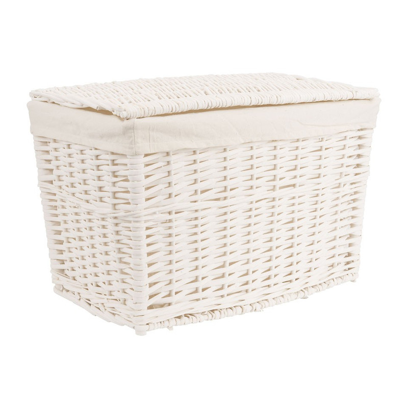 Wasmand basic - 50x31x34 cm - wit