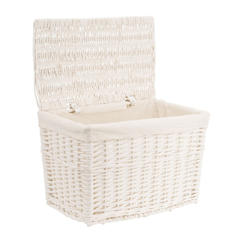 Wasmand basic - 50x31x34 cm - wit
