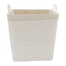 Wasmand Batavia met voering - wit - 40x40x40 cm