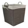 Wasmand Batavia met voering - grijs - 40x40x40 cm
