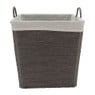 Wasmand Batavia met voering - grijs - 40x40x40 cm
