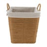 Wasmand Batavia met voering - lichtbruin - 30x30x32 cm