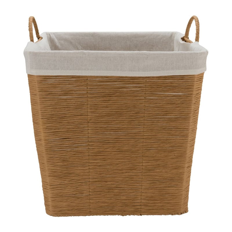 Wasmand Batavia met voering - lichtbruin - 40x40x40 cm
