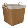 Wasmand Batavia met voering - lichtbruin - 40x40x40 cm