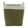Wasmand Batavia met voering - groen - 40x40x40 cm