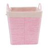 Wasmand Batavia met voering - roze - 35x35x36 cm