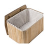 Opbergmand met deksel Oscar - 20x23x33 cm - naturel