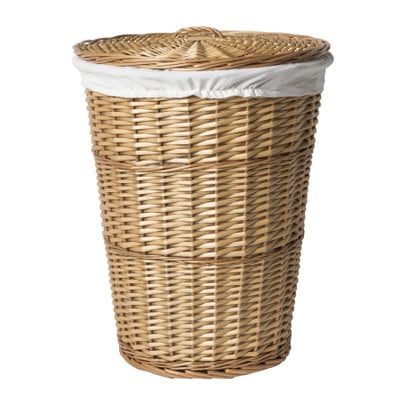 Wasmand gevlochten - naturel - 46x57 cm