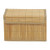 Opbergmand met deksel - bamboe - 22x33x20.5 cm