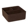 Mandenset vilt - bruin - set van 4