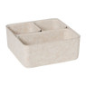 Mandenset vilt - beige - set van 4
