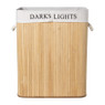 Wasmand darks/lights - bamboe - 63x50x32 cm