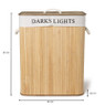 Wasmand darks/lights - bamboe - 63x50x32 cm
