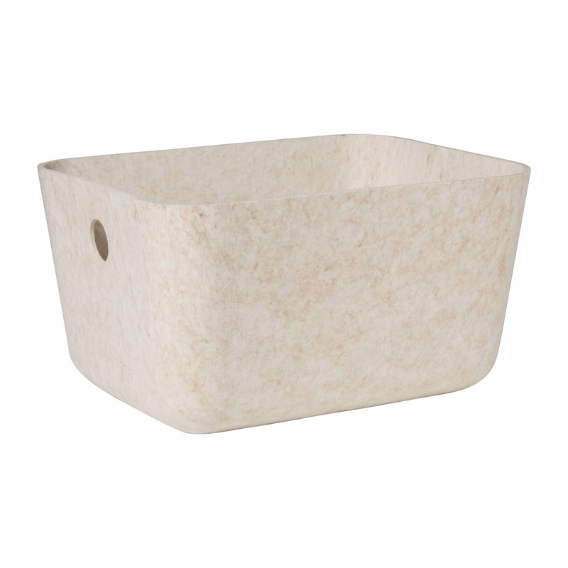 Lademand vilt - beige - 41x31x21 cm