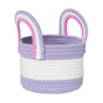 Mand colors met hengsels - lila/wit - ø13x17 cm