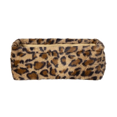 Mand luipaard - 11x30x20 cm - bruin/beige