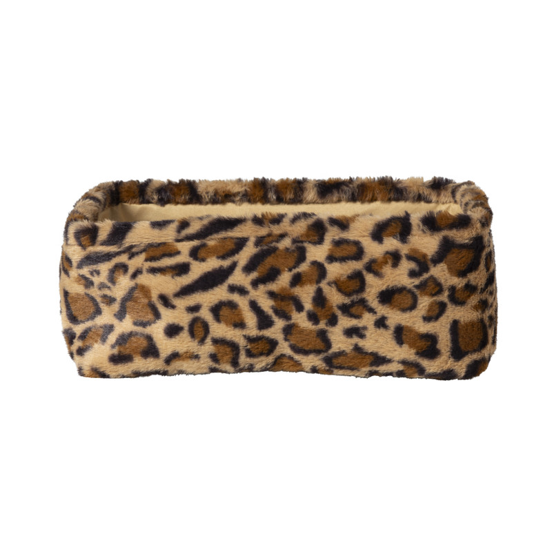 Mand luipaard - 13x33x23 cm - bruin/beige