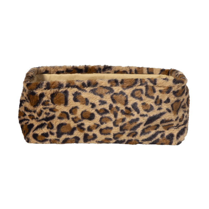 Mand luipaard - 15x36x26 cm - bruin/beige