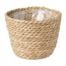 Bloempot met voering - mais - ø25x20 cm 