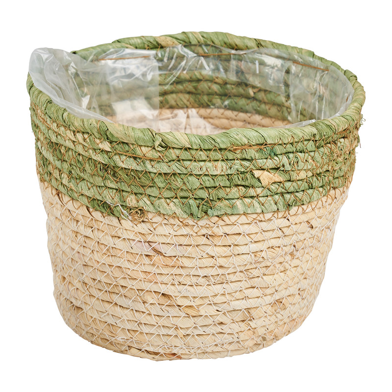 Bloempot met voering - diverse kleuren - ⌀19x15 cm 