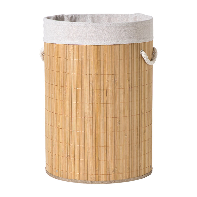 Wasmand - bamboe - ø40x57 cm
