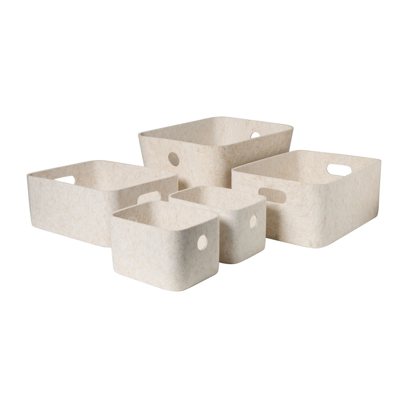 Lademand vilt groot - beige - 16x36x26 cm