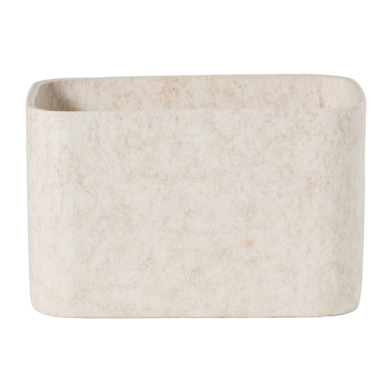 Lademand vilt middel - beige - 13.5x32x25 cm