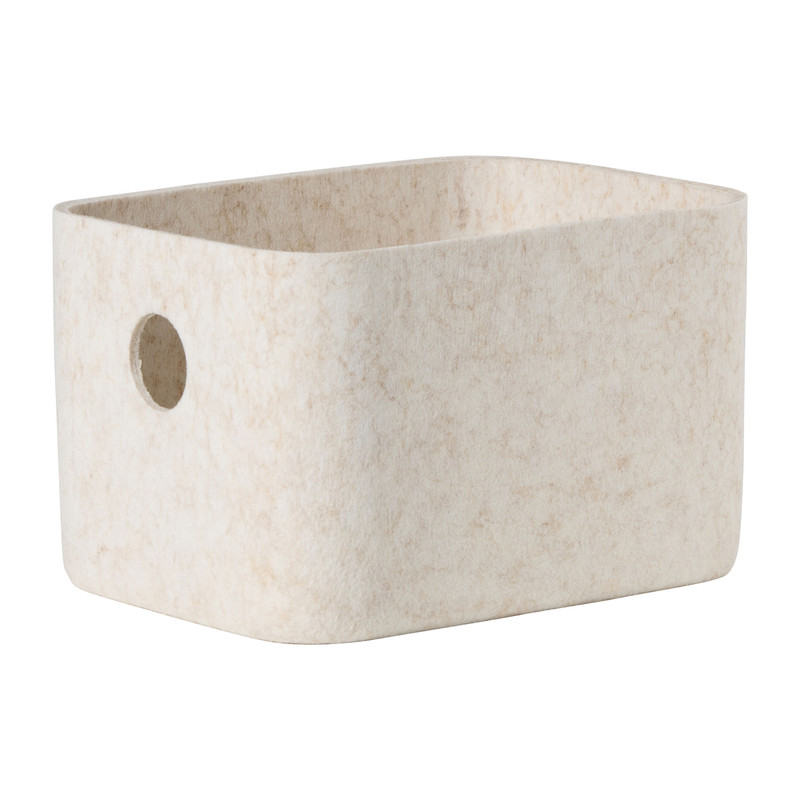 Lademand vilt middel - beige - 13.5x32x25 cm