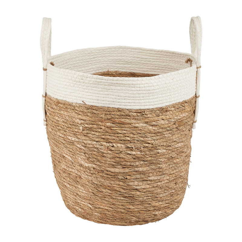 Ronde mand met witte rand - ⌀36 cm