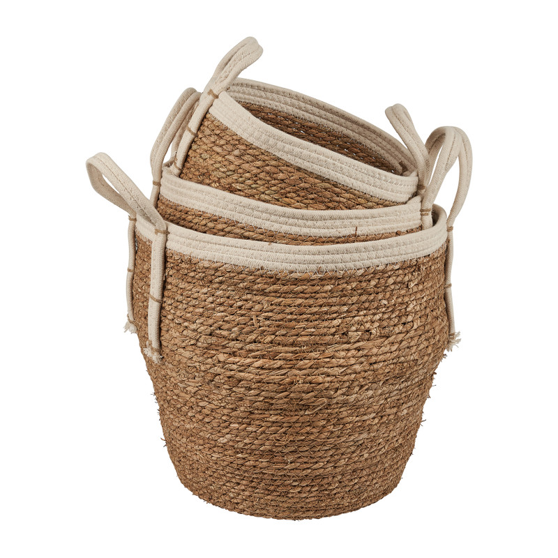 Ronde mand met katoenrand - ⌀30 cm