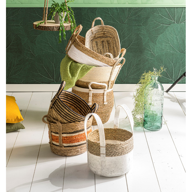 Ronde mand met katoenrand - ⌀30 cm