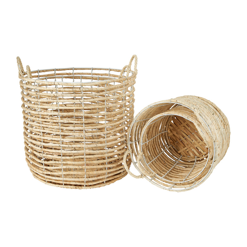 Mand mais - wit -  ⌀ 37 x 35 cm