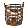 Mand bananenblad - bruin - ⌀ 25 x 25 cm