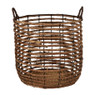 Mand bananenblad - bruin - ⌀ 37 x 35 cm