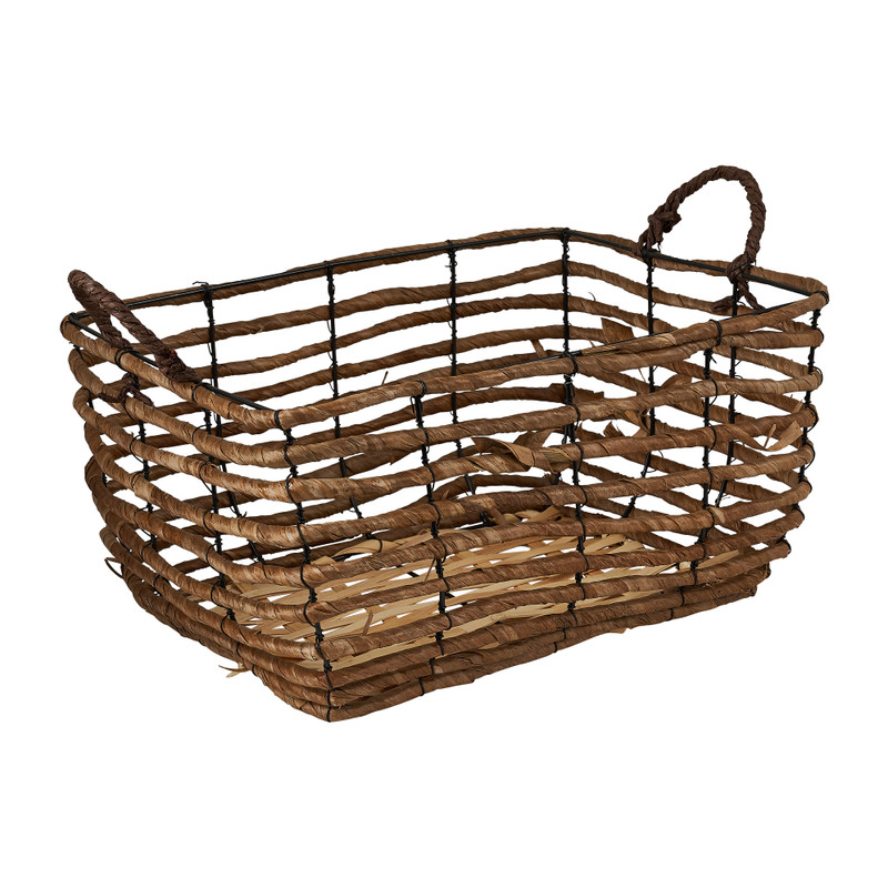 Mand bananenblad - rechthoek - 35 x 29 x 18 cm