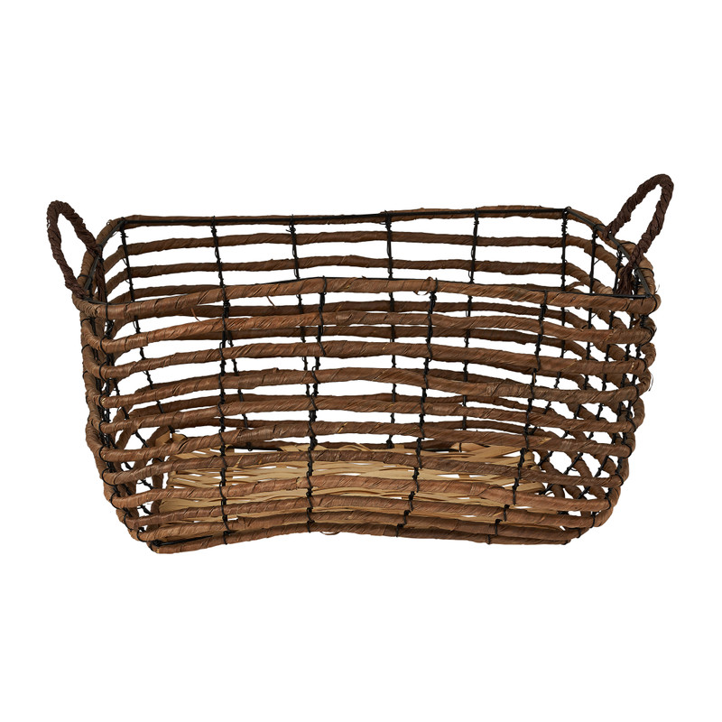 Mand bananenblad - rechthoek - 41 x 35 x 21 cm 