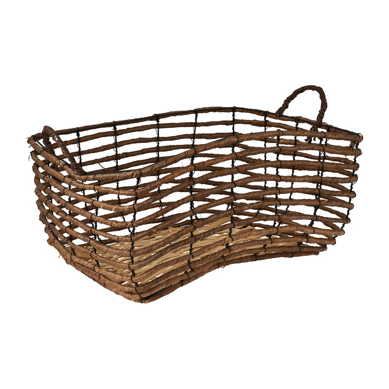Mand bananenblad - rechthoek - 41 x 35 x 21 cm 