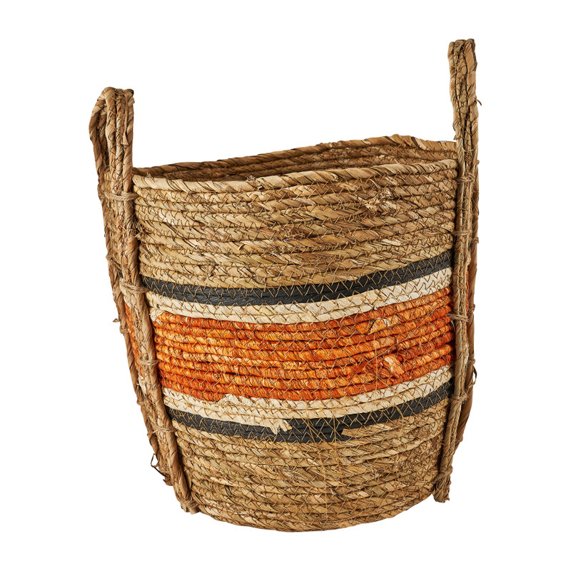 Mand oranje streep - hoog - ø29x30 cm 
