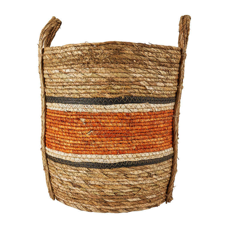 Mand oranje streep - hoog - ø33x37 cm