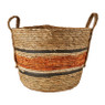 Mand oranje streep - laag - ø34x28 cm 