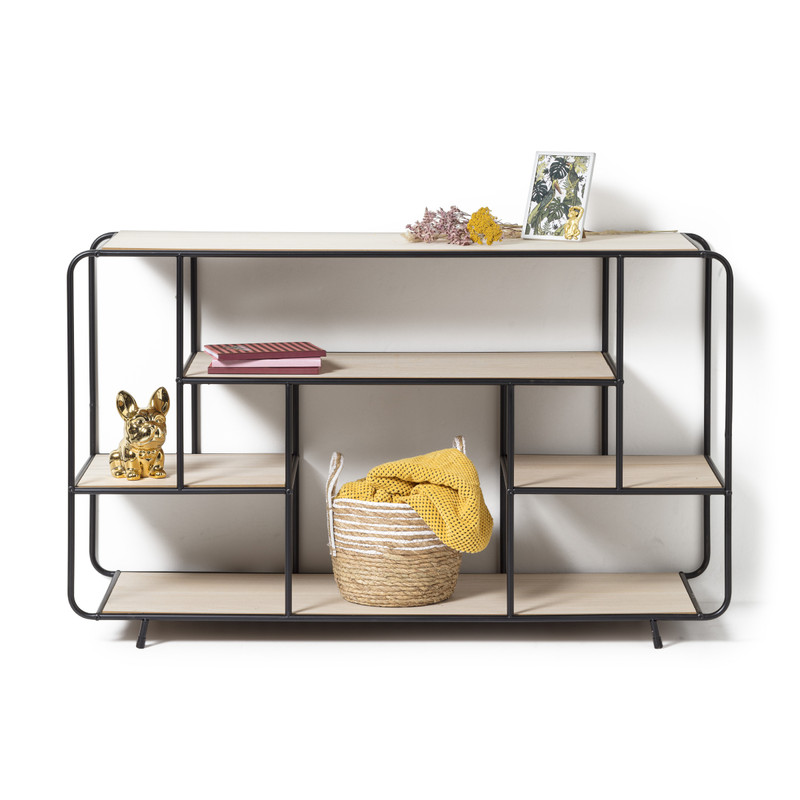 Mand witte streep - laag - ø34x28 cm