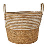 Mand witte streep - laag - ø34x28 cm