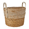 Mand witte streep - laag - ø34x28 cm