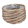 Rieten bloempot met voering - ⌀25x17cm 