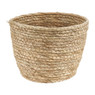 Rieten bloempot - naturel - ⌀19x14 cm 