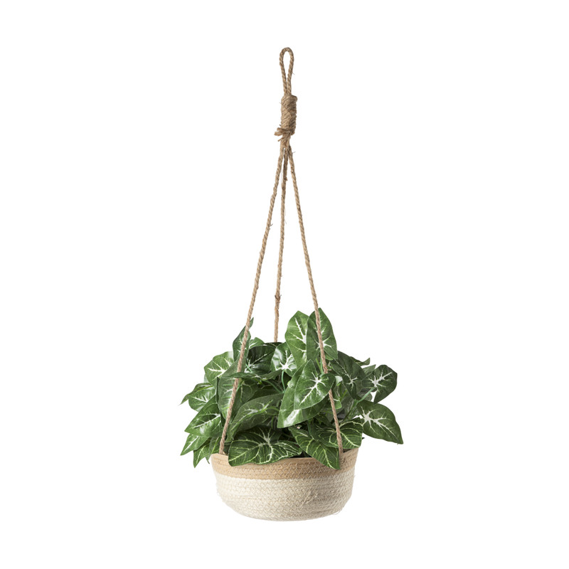 Hangbloempot - naturel - ⌀22x9 cm